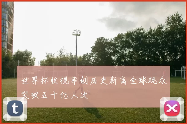 世界杯收视率创历史新高全球观众突破五十亿人次